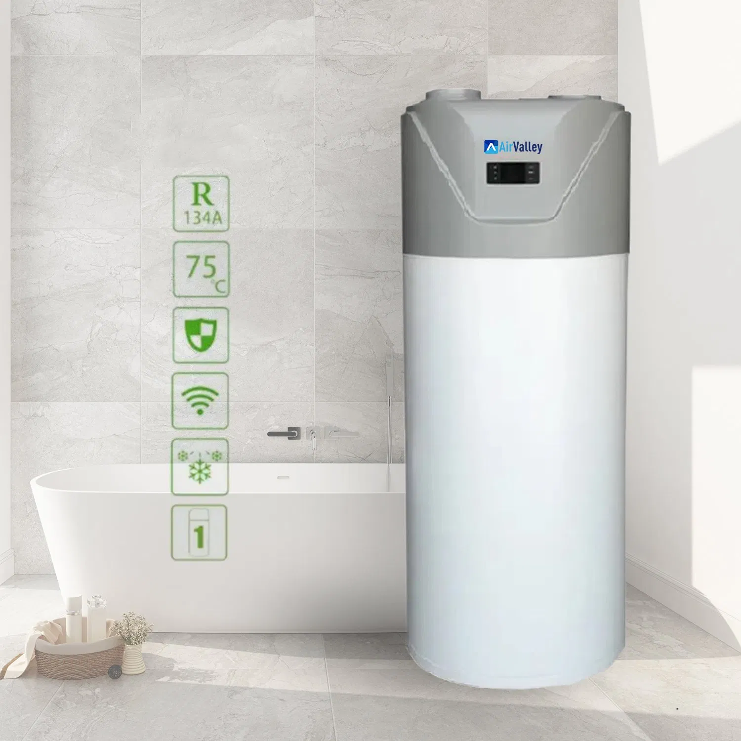 R290 All in One Air Source Heat Pump Water Heater 200L Wholesale Price