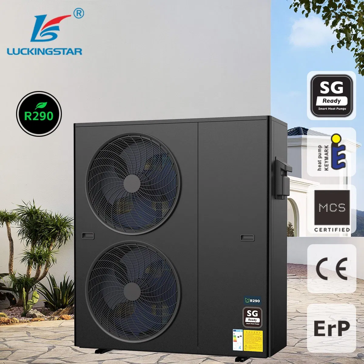 China Factory Supply Eco Friendly R290 Heat Pump with Smart Temperature Control