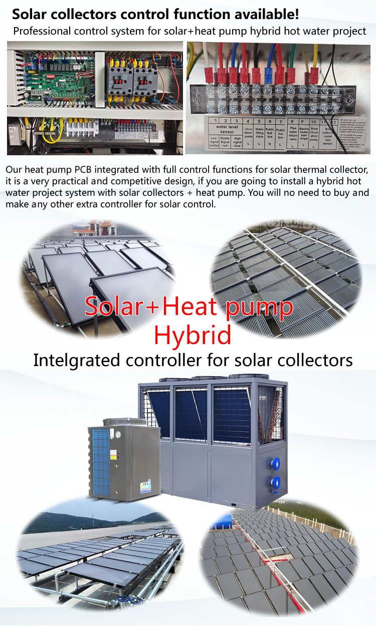 Commercial 34kw Air Source Heat Pump Smart APP WiFi Control Electric Households Hotels Refrigerant Metal Hot Water