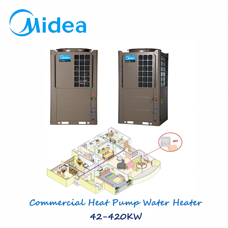Midea R410A Refrigerant Type Heating Commercial Heat Pump Water Heater