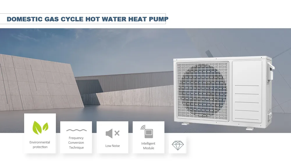 Split domestic hot water heat pump