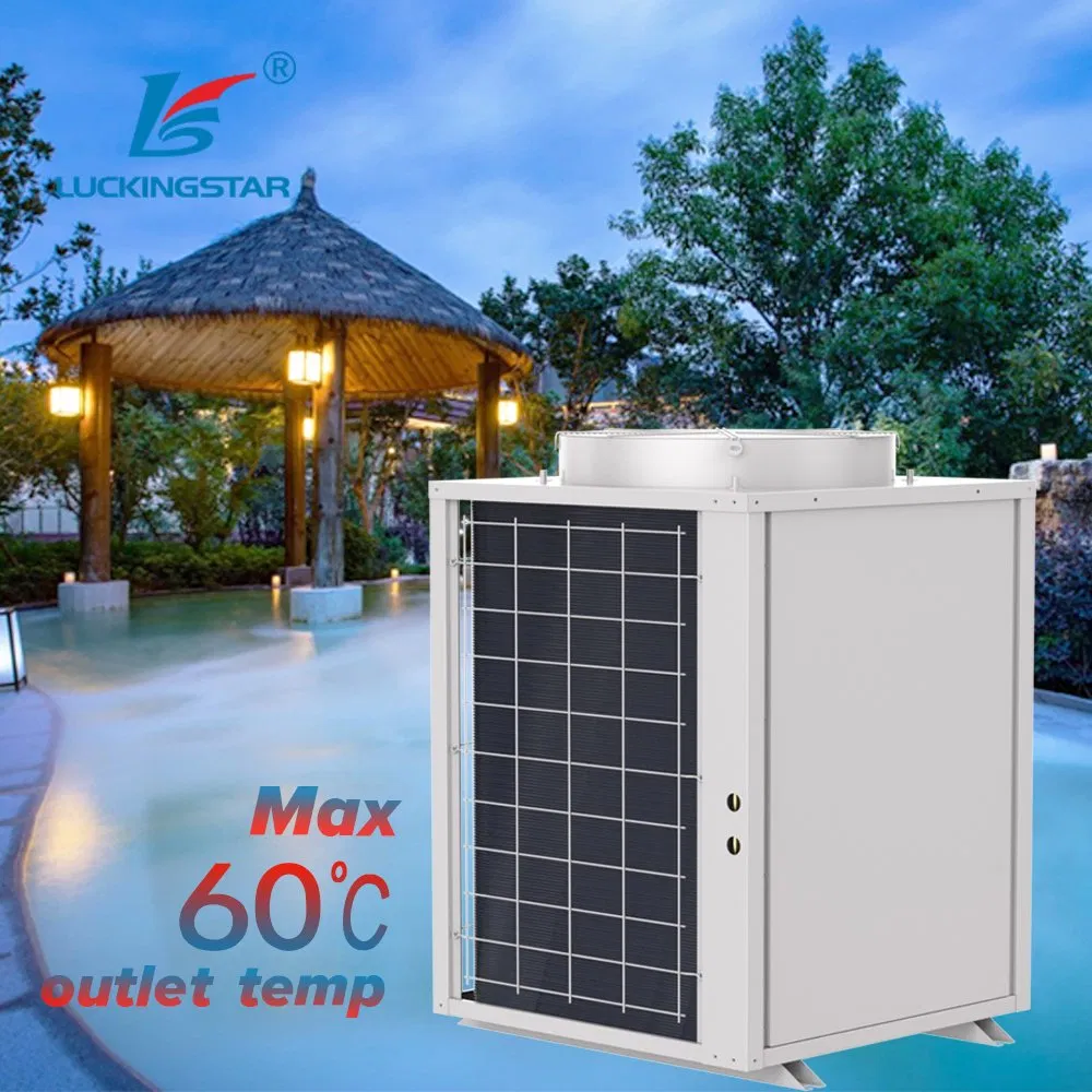 Commercial &amp; Industrial Monoblock Heat Pump for Swimming Pool SPA Farm Pond Hot Spring 60º C Water Outlet Air Source SPA Heat Pump