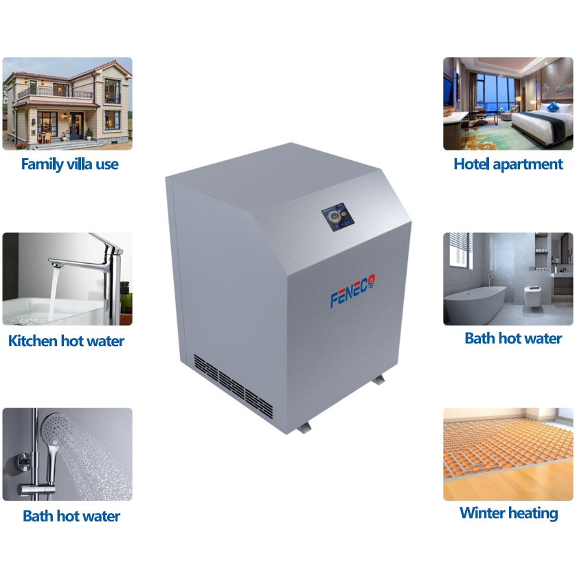 Full DC Inverter Geothermal Water Source Heat Pump Gshp Heating Cooling Hot Water