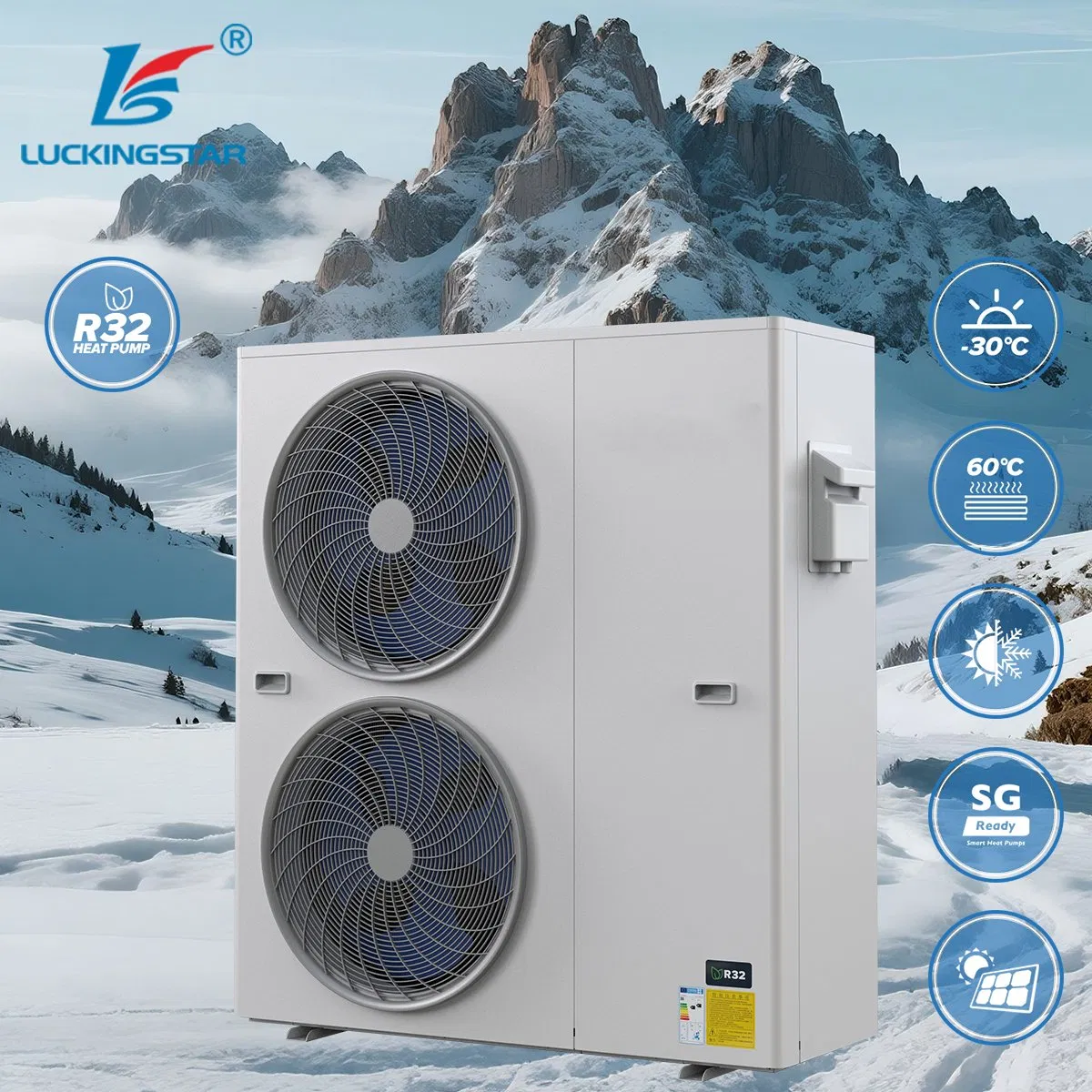Support WiFi Control Space Heating/Cooling/Dhw/ Floor Heating R32 Multi-Function Air to Water Heat Pump