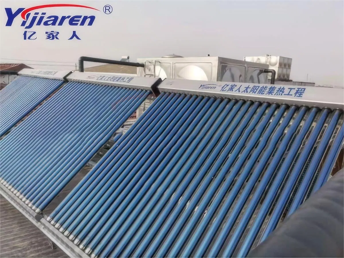 High-Efficiency Heat Pipe Solar Collector Solar Water Heater with Heat Pump for Commercial Hot Water Solution