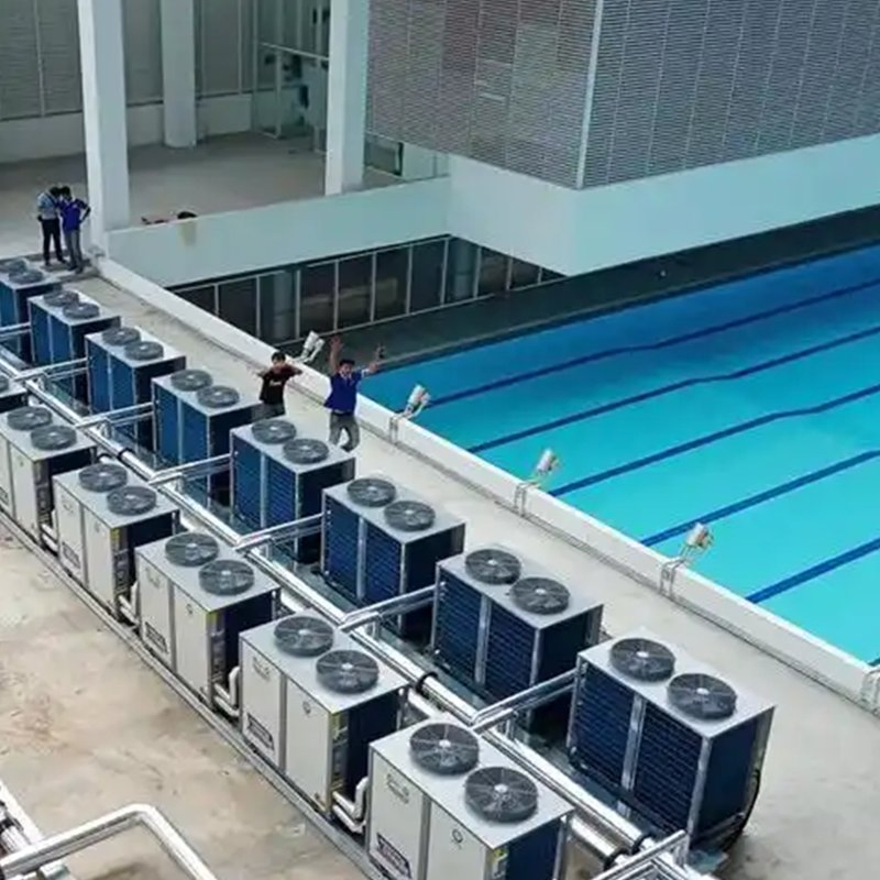 65kw-130kw R32 Refrigerant Full Inveter Commercial Swimming Pool Heater Heat Pump