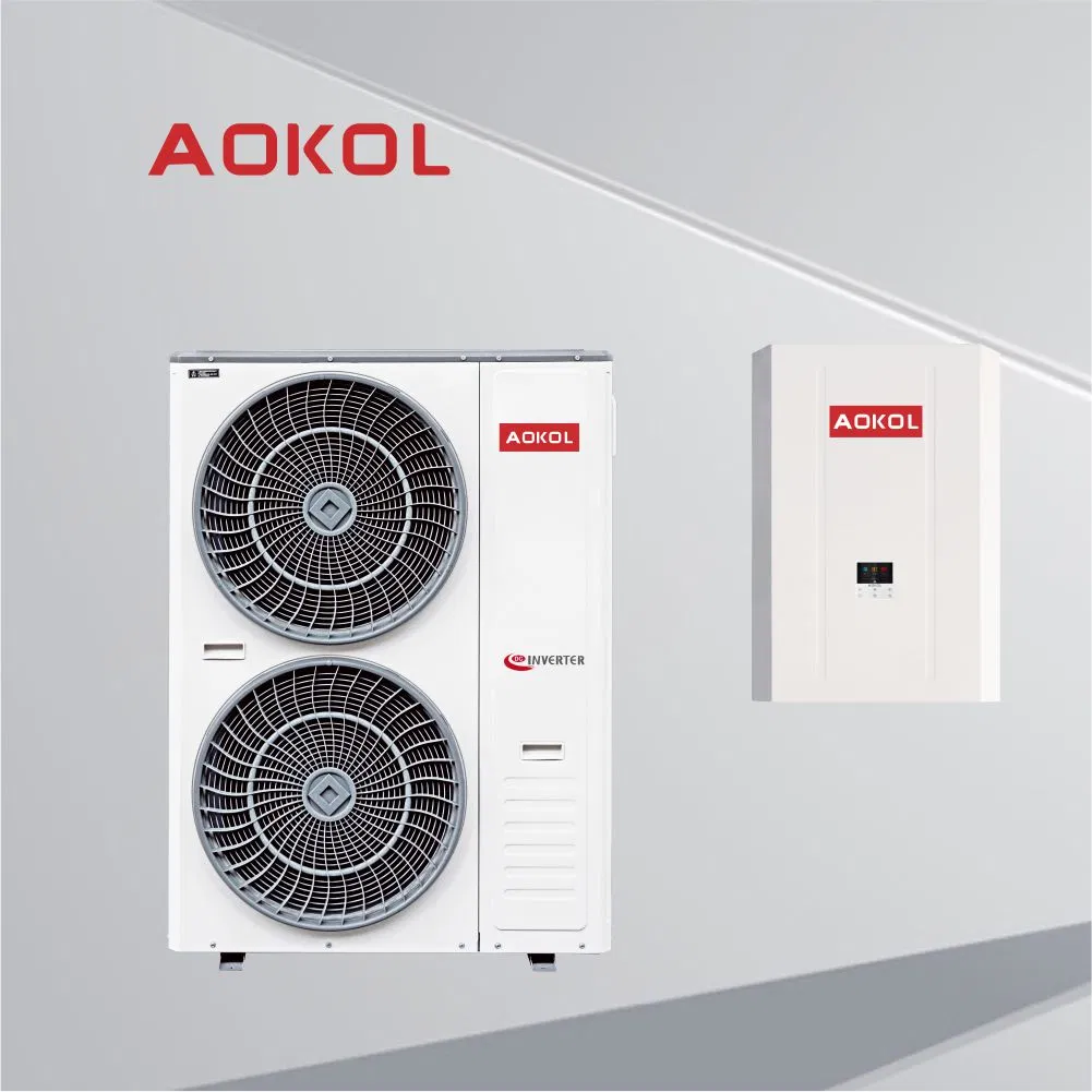 Aokol China R32 Split Type Air to Water Heating Pump, WiFi Control, ERP a+++. CE, RoHS, Europe Heat Pump