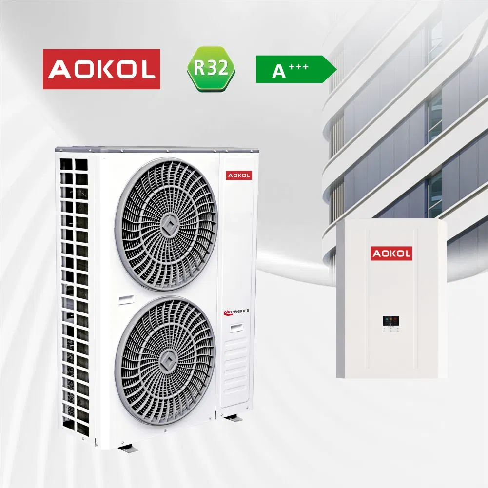 Aokol China R32 Split Type Air to Water Heating Pump, WiFi Control, ERP a+++. CE, RoHS, Europe Heat Pump