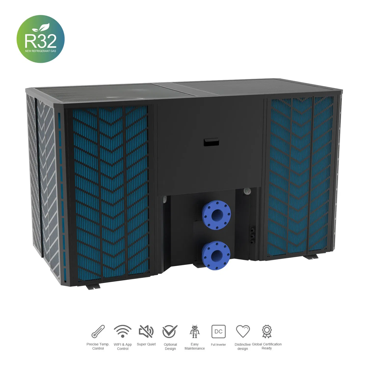 Commercial Swimming Pool Heat Pump Water Heater with ERP a++