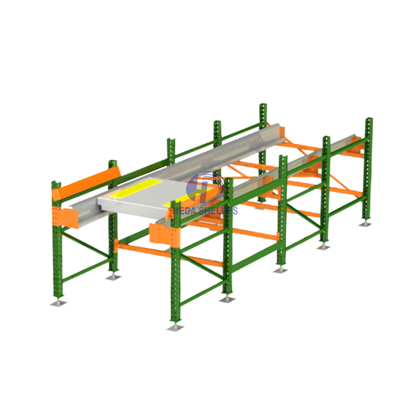 Heda Shelves High-Density Four Way Shuttle Rack Intelligent Pallet Rack System for Food and Beverage Shuttle Storage
