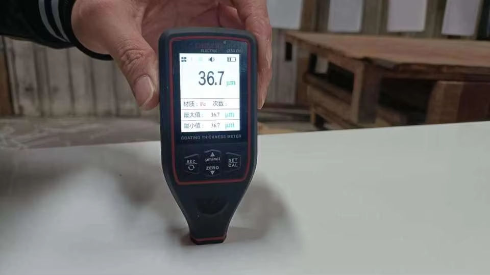 Coating thickness tester for powder coat quality inspection