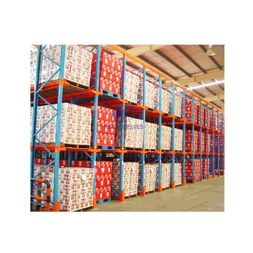 Drive-In Pallet Rack System Warehouse Storage Drive in Racking System with LIFO Organization High-Density Steel Heavy Duty