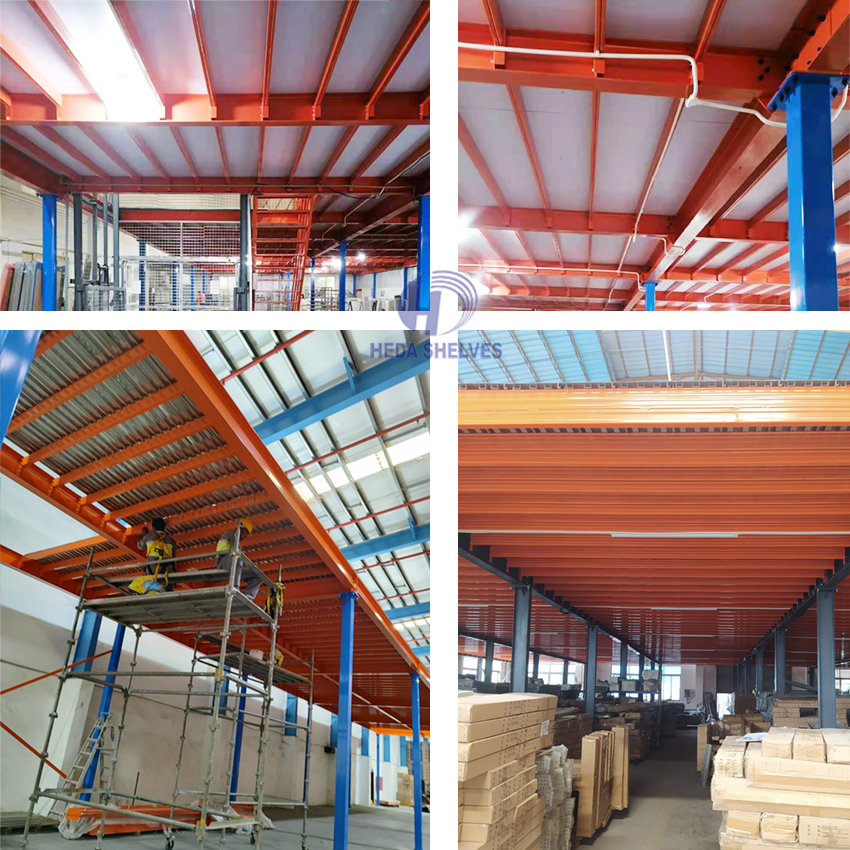 Mezzanine Floor Racking System Storage Rack System Heavy Duty Steel Platform Mezzanine for Warehouse Storage System