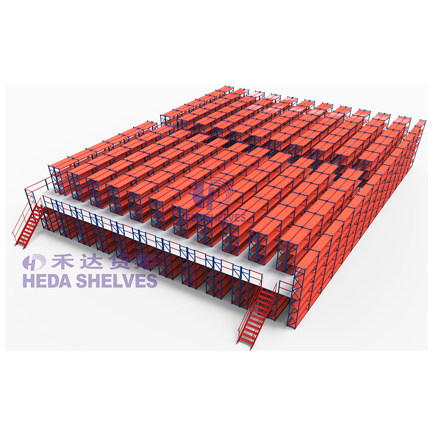 Mezzanine Rack System and Steel Platform Mezzanine Floor System for High-Capacity Warehouse Shelving and Multi-Level Storage