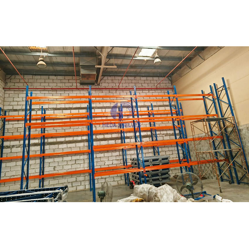 Heavy Duty Racking Storage Shelves Systems Stacking Units Metal Rack Warehouse Steel Pallet Racking High Load-Bearing Capacity