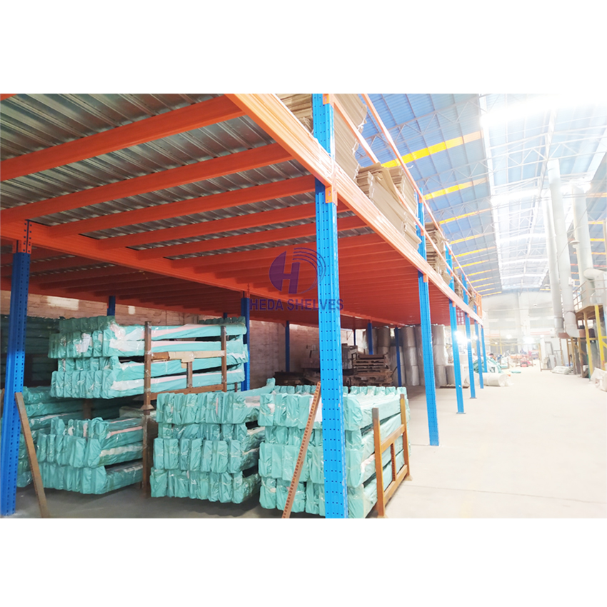 Mezzanine Rack Steel Structure Mezzanine Platform System Steel Structure Mezzanine Platform Big Span Heavy Duty Weight Capacity