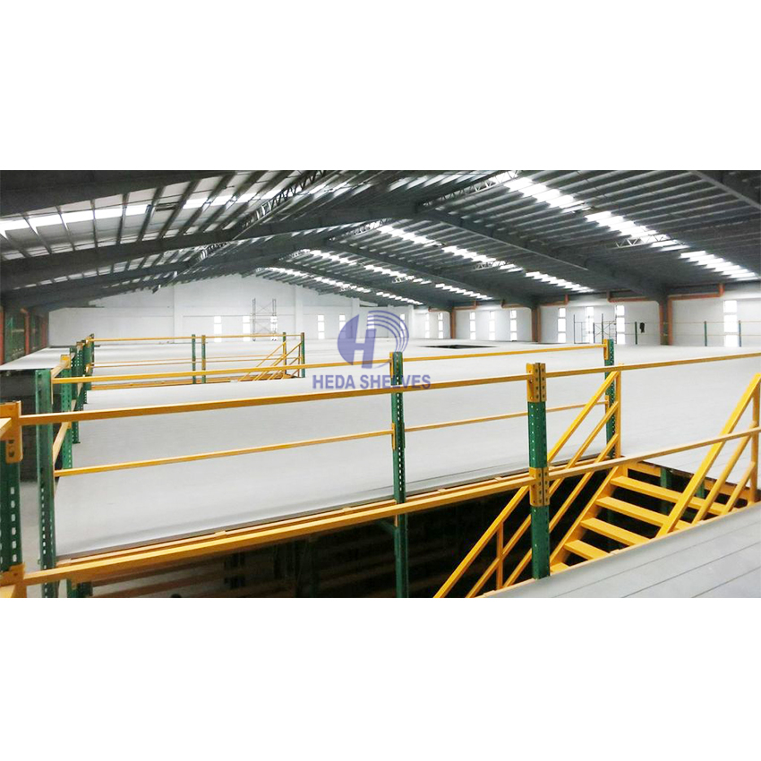 Mezzanine Floor Racking System Steel Mezzanine Storage Platform for Multi-Tier 2 Warehouse Stacking Racks Shelves Mezzanine Rack