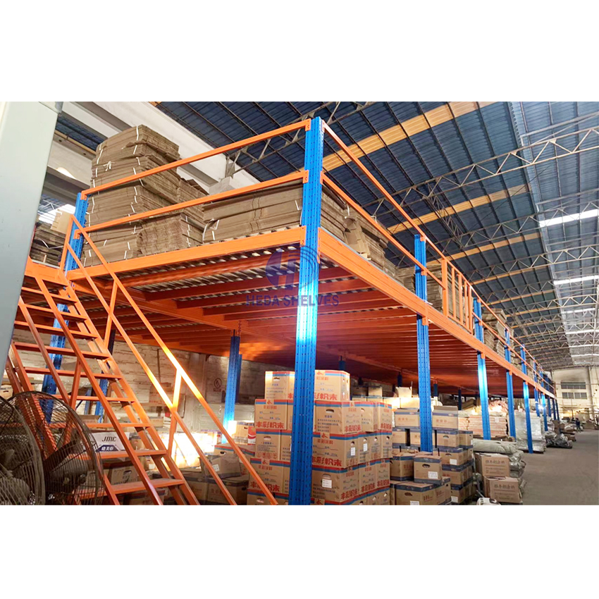 Mezzanine Racking System Steel Structure Mezzanine Platform Big Span Heavy Duty Weight Capacity  for Warehouse Storage Solutions
