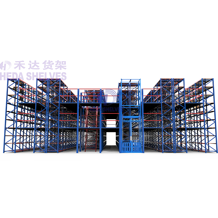 HEDA Mezzanine Rack System Warehouse Storage Steel Structure Mezzanine Platform with Steel Platform Rack High-Capacity Shelving