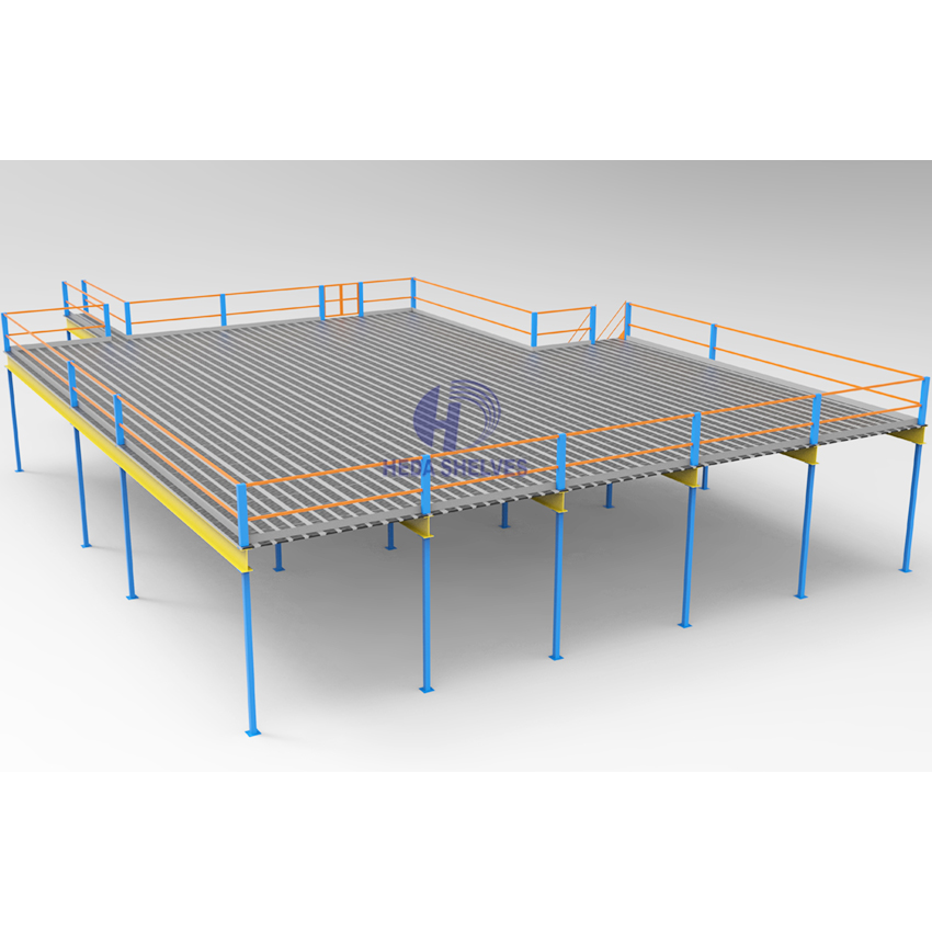 Heavy Duty Steel Mezzanine Rack System Mezzanine Floor Racking for Warehouse Storage With Adjustable Mezzanine Platform Shelving