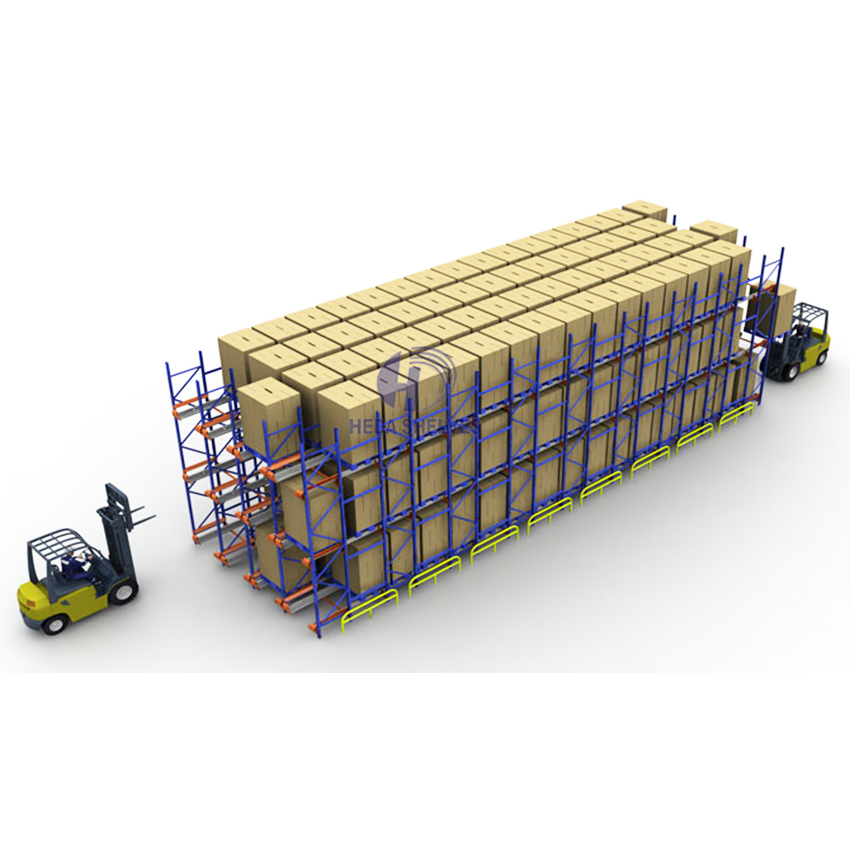 Drive-In Pallet Racking System Large Warehouse Storage with LIFO Pallet Organization and Heavy Duty Drive in Racking