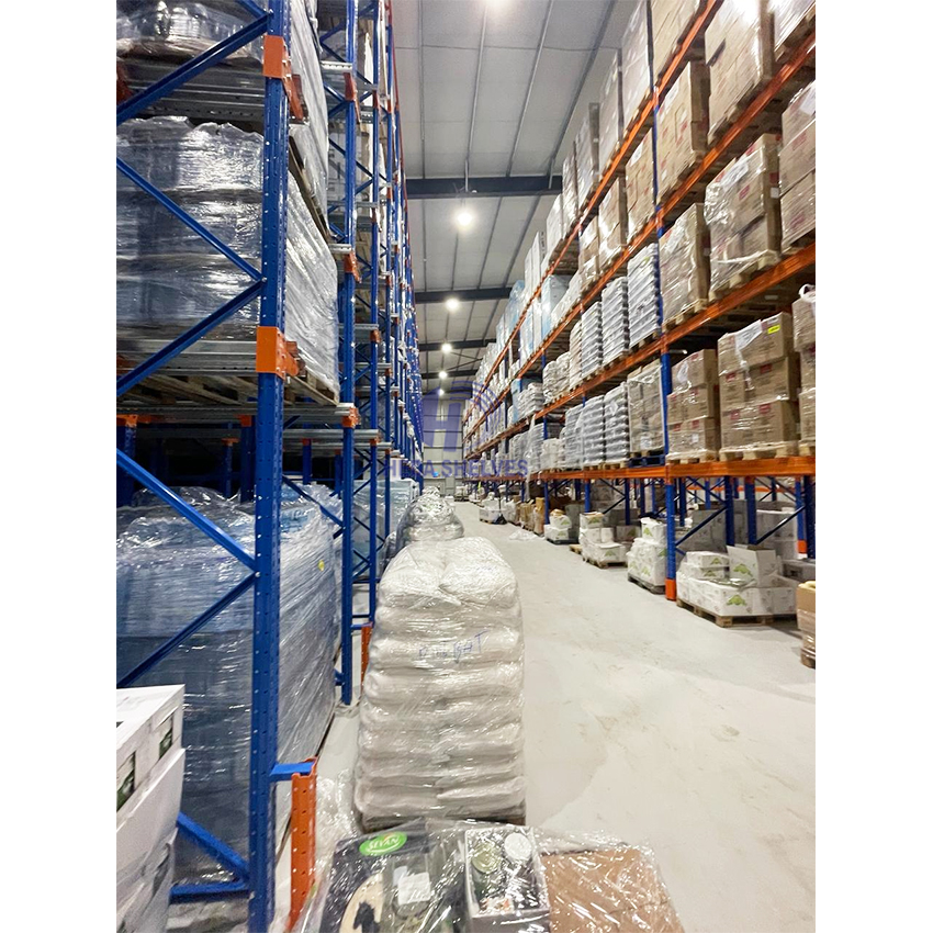 Drive-In Pallet Storage Racking System Warehouse Pallet Drive in Racking with LIFO Organization Heavy Duty Adjustable Shelving