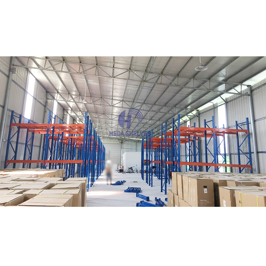 Warehouse Storage Steel Pallet Racking System Warehouse Rack System with Adjustable Shelves and Upright Frames