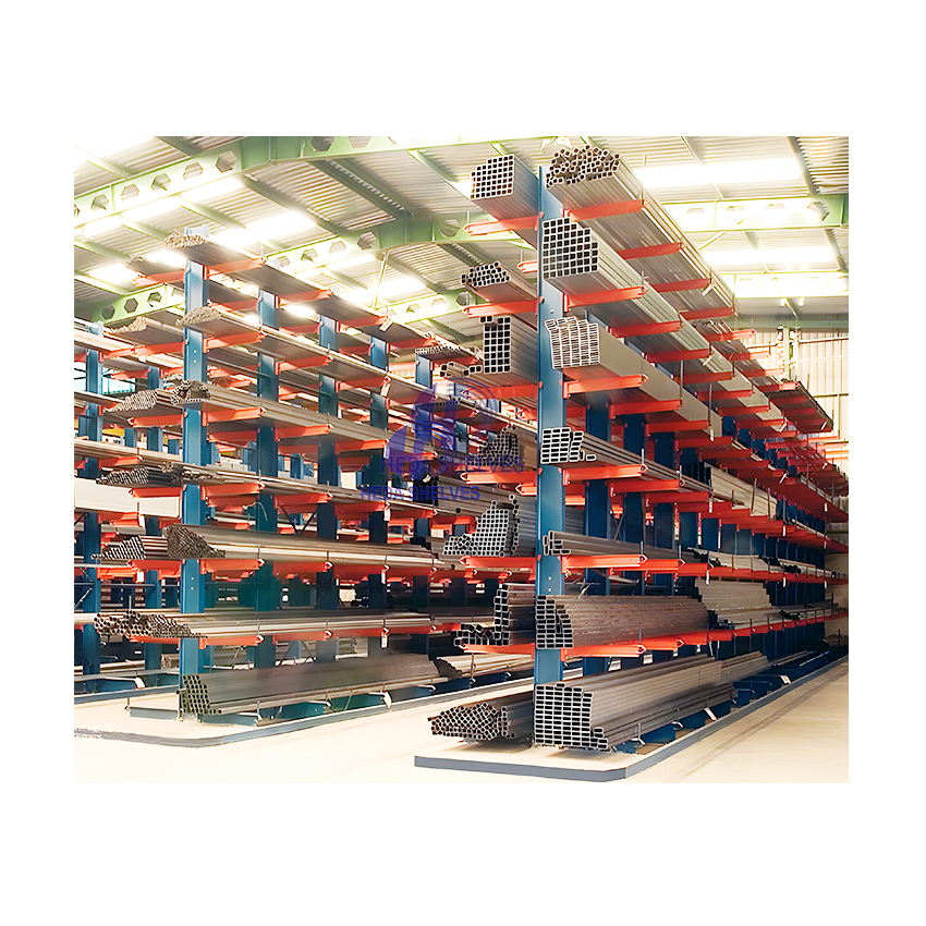 HEDA Customized Single Sided Cantilever Rack Heavy Duty Storage Racking for Lumber Pipes Metal Sheets Items