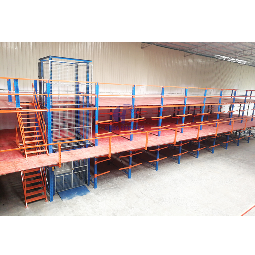 Heda Steel Platform Mezzanine Heavy Duty Mezzanine Floor Rack Attic Racking System for Warehouse Storage