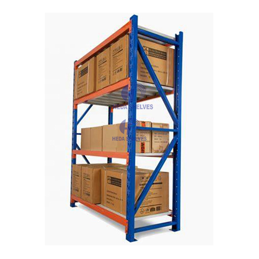 Heavy Duty 5 Layer Steel Shelving 300kg Capacity Boltless Stackable Warehouse Storage Racking