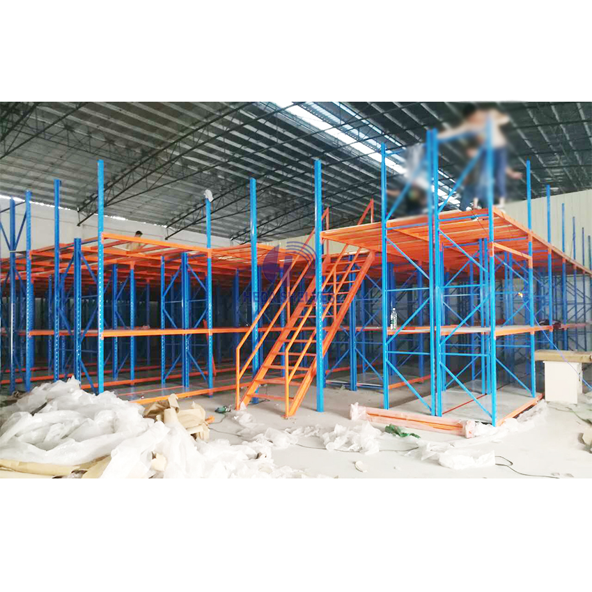 Mezzanine Rack System and Steel Mezzanine Platform Mezzanine Floor Racking System for High-Capacity Industrial Warehouse Storage
