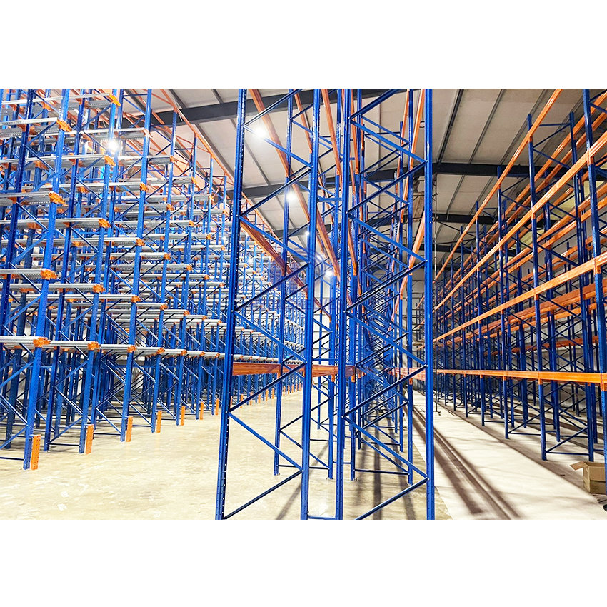 Drive-In Pallet Storage Racking System Warehouse Pallet Drive in Racking with LIFO Organization Heavy Duty Adjustable Shelving