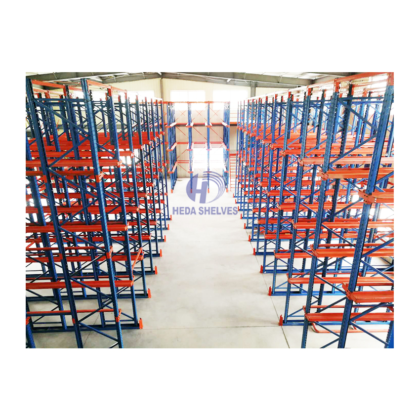Heavy Duty Drive in Pallet Racking System High-Capacity Warehouse Storage Drive in Racking with LIFO Pallet Adjustable Racks