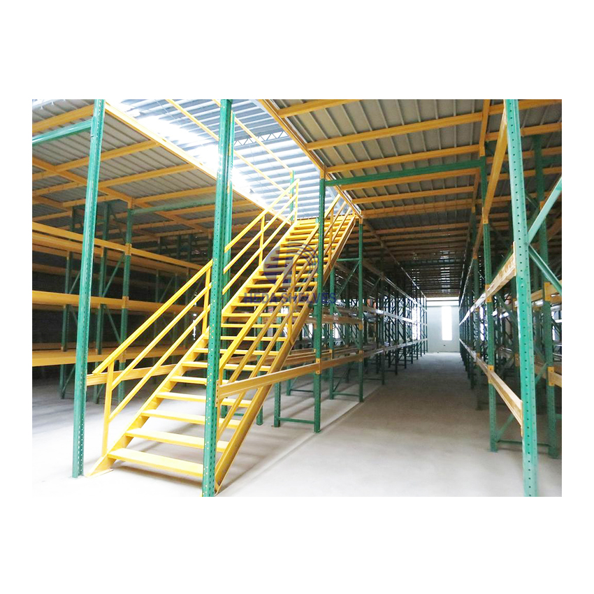Steel Structure Mezzanine Platform Big Span Heavy Duty Weight Capacity Mezzanine Racking System Steel Platform Warehouse