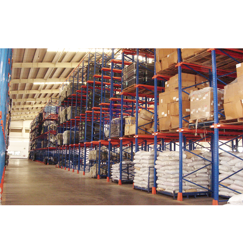 Heavy Duty Drive in Pallet Storage Racking System Drive-Thru Warehouse Pallet Rack with LIFO FIFO Method Adjustable Shelves