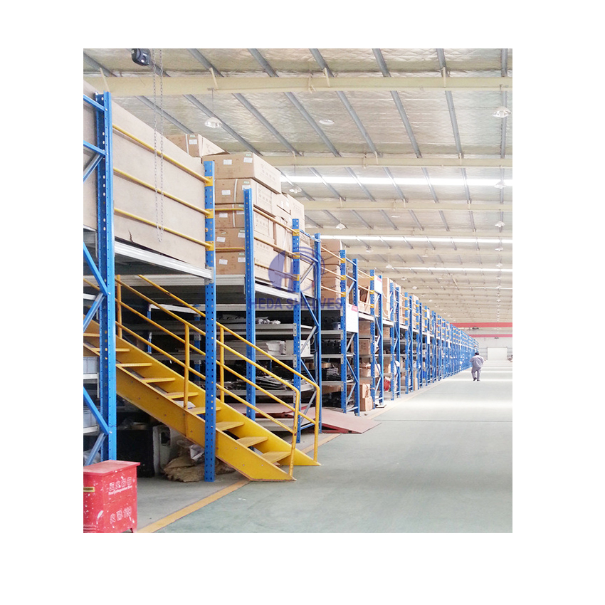 Mezzanine Rack System and Steel Mezzanine Platform Mezzanine Floor Racking System for High-Capacity Industrial Warehouse Storage
