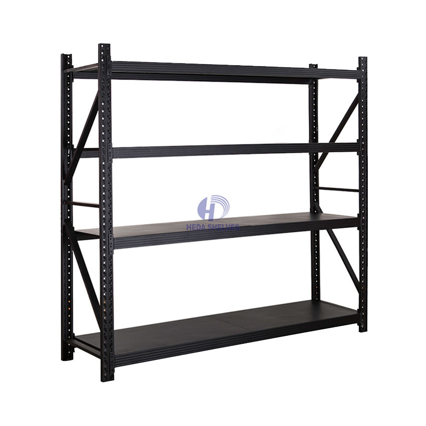 Heavy Duty 5 Layer Steel Industrial Shelving Racks with Corrosion Protection Stackable Pallet Storage Boltless Warehouse Racking