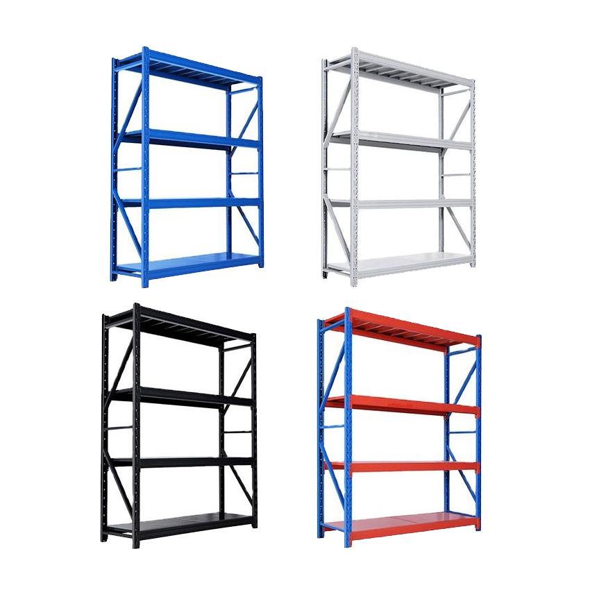 Adjustable 5 Layer Durable Steel Shelving Storage Rack with Anti-Rust and Corrosion Protection for Warehouse Use