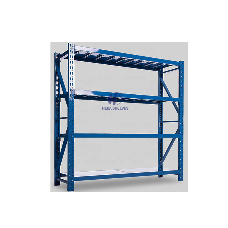 HEDA 2000*600*2000mm Longspan Steel Shelving Heavy Duty Adjustable Corrosion Protection Stacking Racks Shelves Warehouse Rack