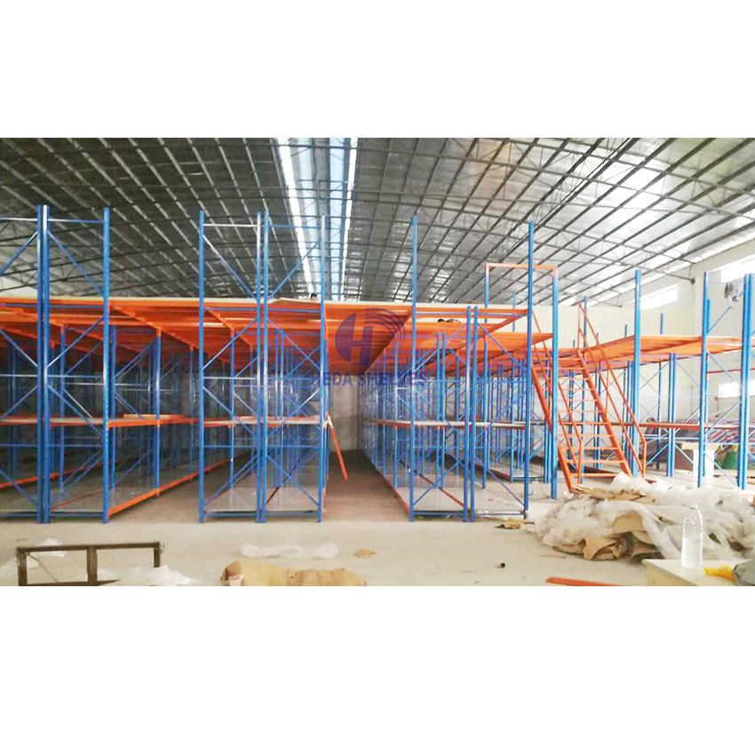 Steel Industrial Shelves Warehouse Mezzanine Platform Racking Heavy Duty Warehouse Mezzanine Floor Rack for Warehouse Storage