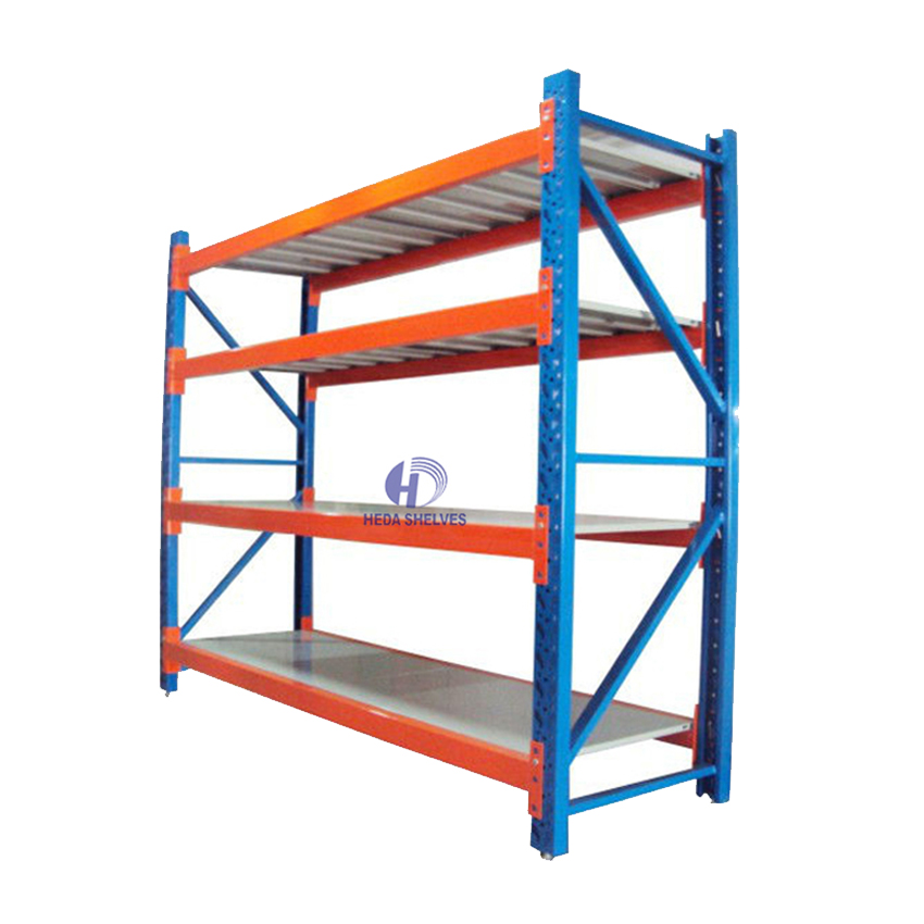 Customized Factory Supply Industrial Boltless Racking Shelves Heavy Duty Shelving Iron Shelves Storage Rack Warehouse Shelves