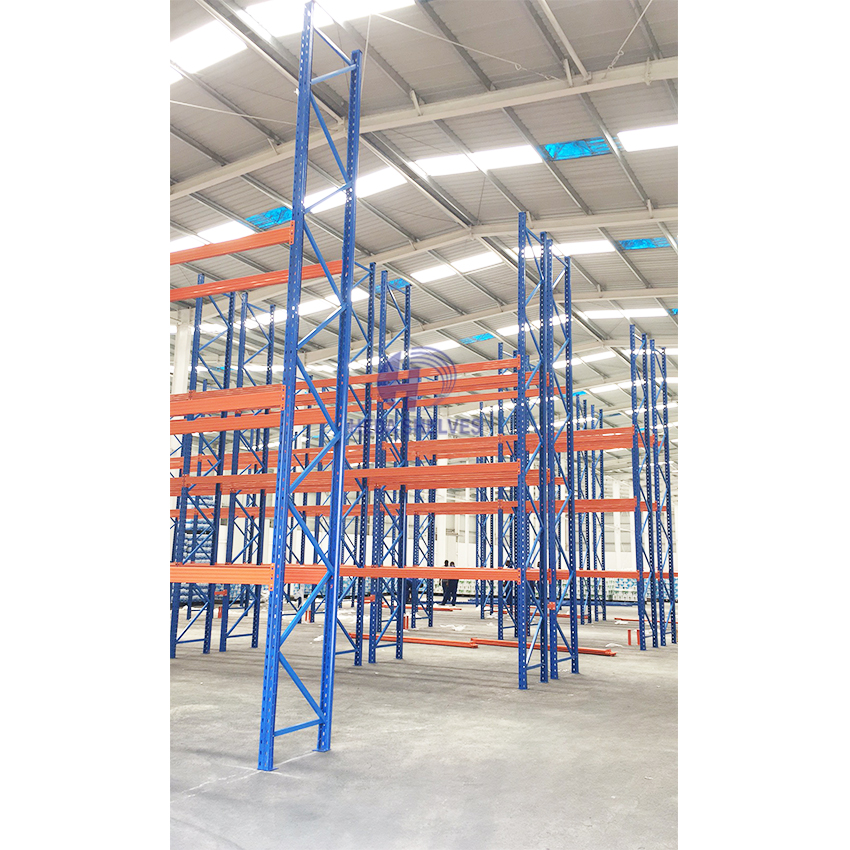 Heavy Duty Pallet Rack System with Beam Load Capacity of 1000kg-5000kg Per Level  Industrial Warehouse Storage Steel Pallet Rack