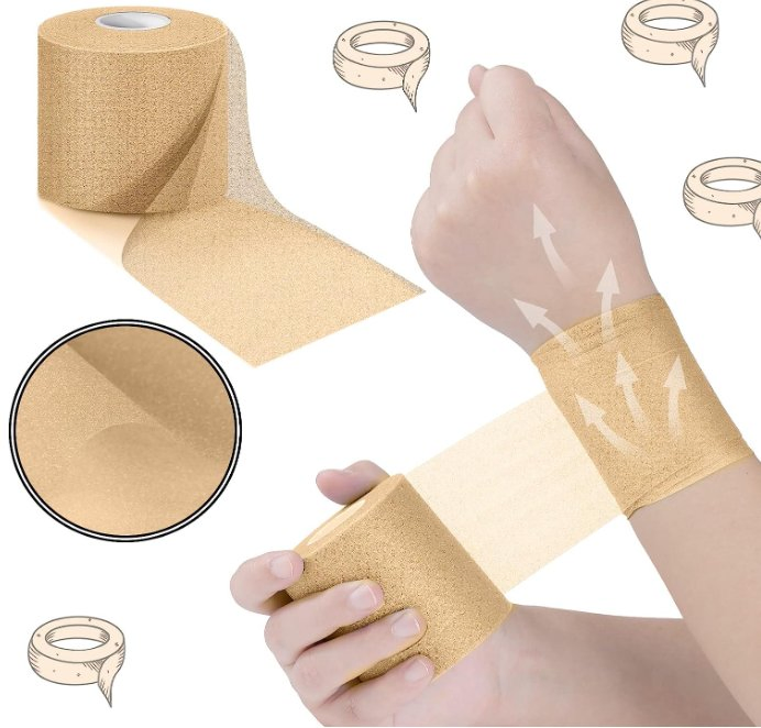 شريط لاصق رياضي تحتوي على رغوة، شريط تحتاني رياضي، شريط لاصق لكرة القدم، ضمادة رياضية