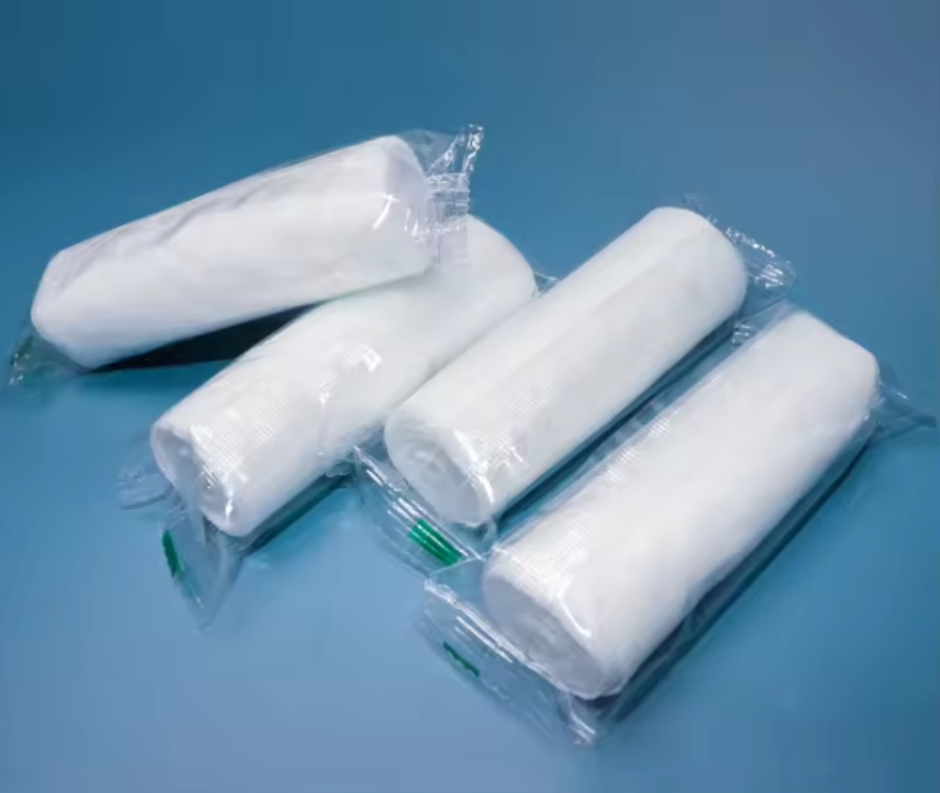ضمادة مرنة من PBT إمدادات طبية ضمادة شاش متوافقة لعلاج الجروح رعاية طبية طارئة 10PCS/Lot 7.5cm X 4.5m قطن