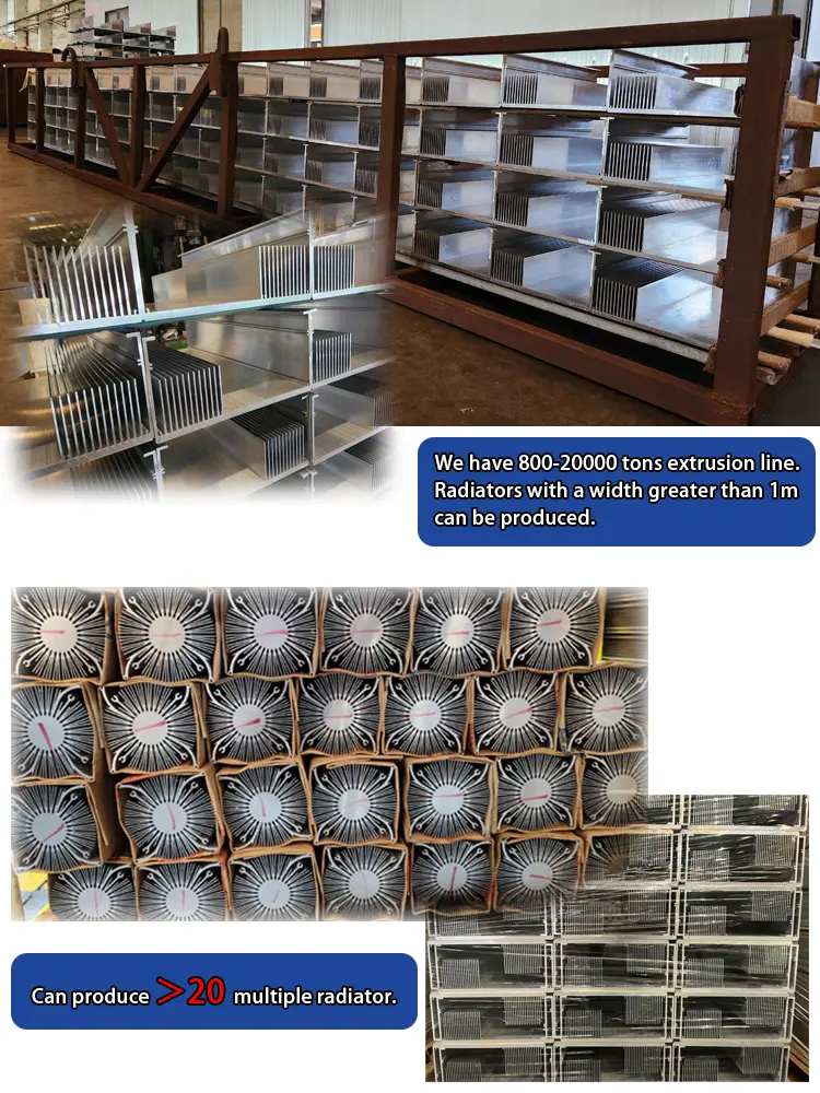 High quality aluminum radiator details
