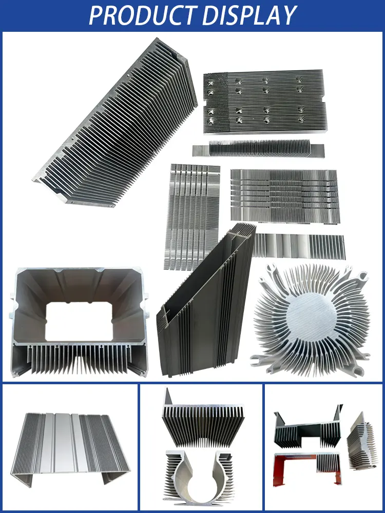 Aluminum profile processing display