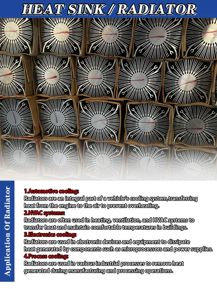 Aluminum profile heat sink manufacturing process