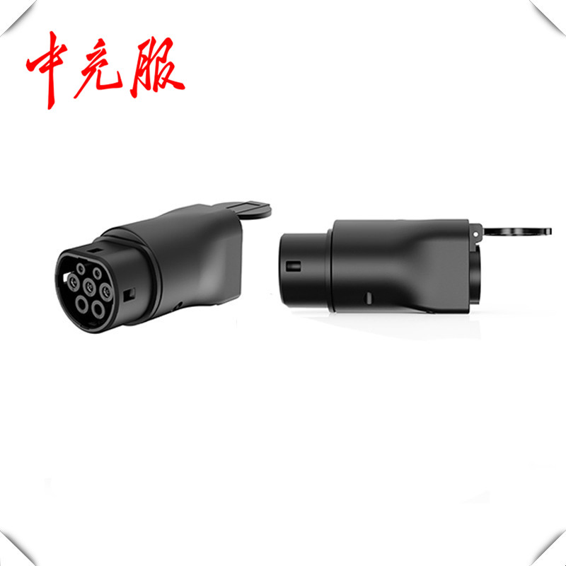Zhongchongfu Type2 to V2l Discharger Easy-Plug EV to Device Power Link with Compact Cable Strong Contacts and Fast Setup for Seamless Operation