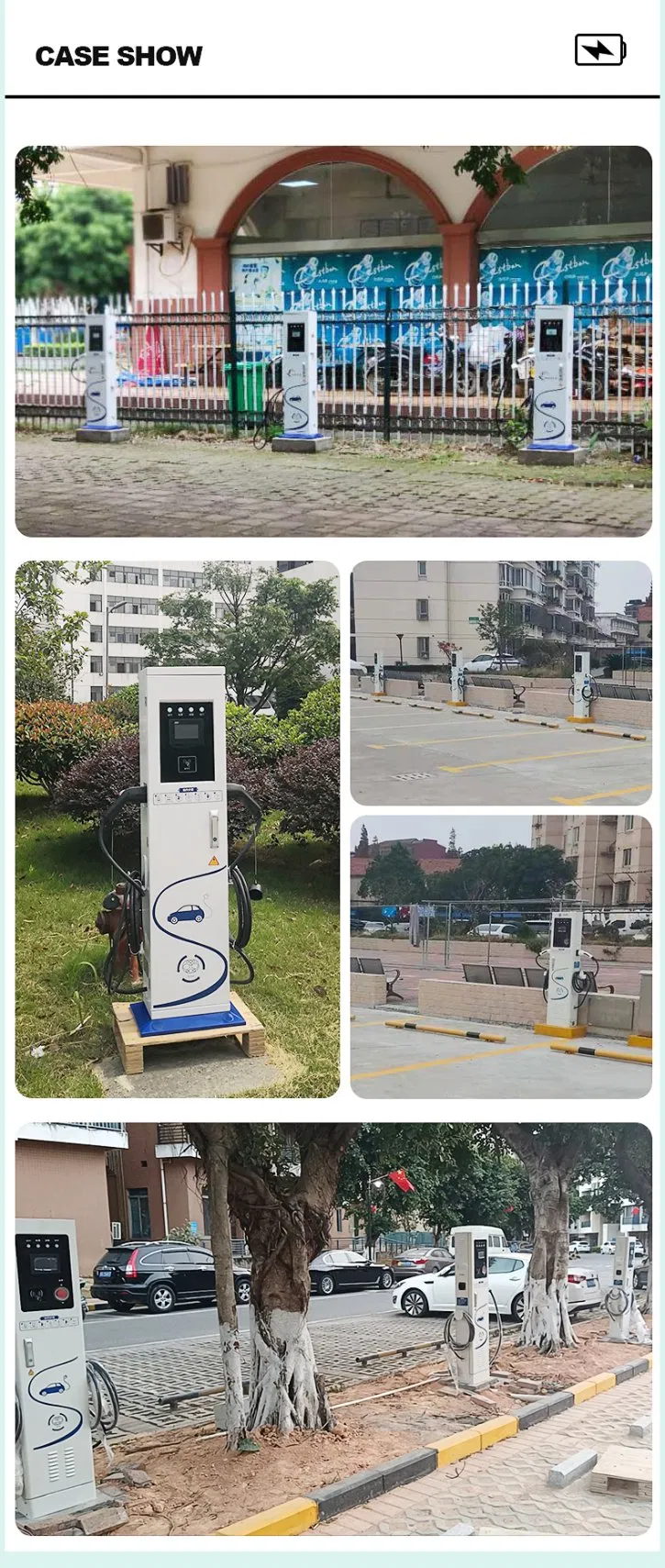 Floor-Mounted AC Charger 22kw 11kw Dual Type1 Port Type2 Charging Guns Grid-Connected Charger Public EV Charging Infrastructure
