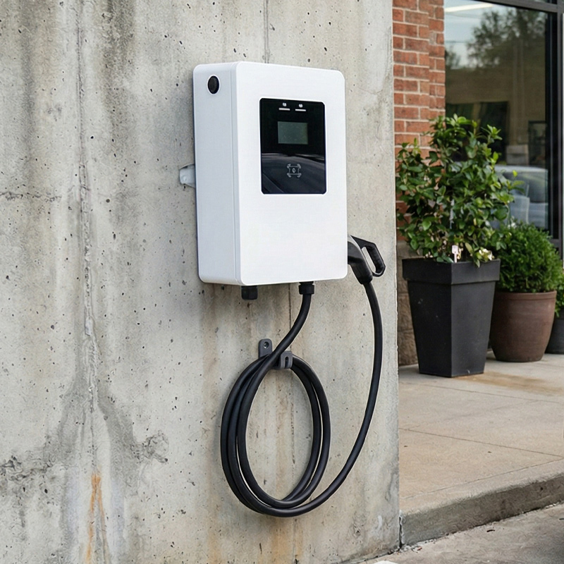 Smart Fast DC EV Charger 14-28kw Level 2 CCS1 Nacs Dlb Dynamic Charging Station